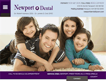 Tablet Screenshot of familydentalnewport.com